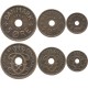 DANEMARK - SET / LOT de 3 PIECES de 1 2 3 Ore - Christian X - 1926 / 1940 – Km826 827 828 – JeromeCollection