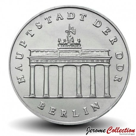 ALLEMAGNE DE L'EST / DDR / RDA - PIECE de 5 Mark - Porte de Brandebourg - 1987 – Km29 – JeromeCollection