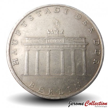 ALLEMAGNE DE L'EST / DDR / RDA - PIECE de 5 Mark - Porte de Brandebourg - 1971 – Km29 – JeromeCollection