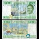 GABON / ETATS DE L'AFRIQUE CENTRALE / BEAC - Billet de 5000 Francs - Exploitation forestière - A - 2002 – P409Aa –