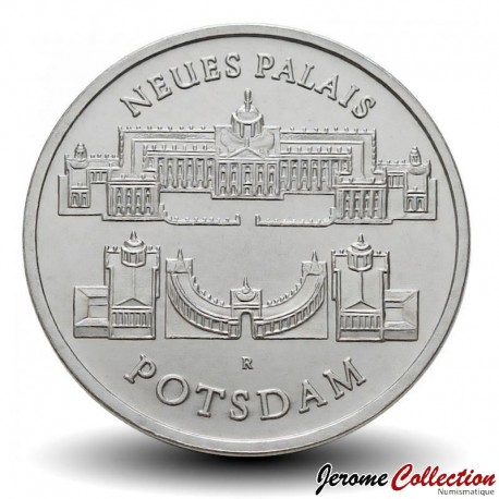 ALLEMAGNE DE L'EST / DDR / RDA - PIECE de 5 Mark - Nouveau Palais de Potsdam - 1986 – Km111 – JeromeCollection