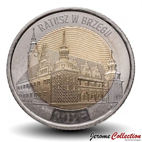 POLOGNE - PIECE de 5 ZLOTE - L'hôtel de ville de Brzeg - 2025 – N534341 – JeromeCollection
