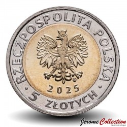 POLOGNE - PIECE de 5 ZLOTE - L'hôtel de ville de Brzeg - 2025