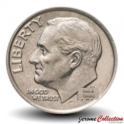 ETATS UNIS / USA - PIECE de 10 Cents - "Roosevelt Dime" - P - 1975 – Km195a – JeromeCollection