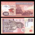 PITCAIRN - Billet de 50 Dollars - Bateau Bounty - Vahiné - 2017