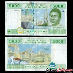 GABON / ETATS DE L'AFRIQUE CENTRALE / BEAC - Billet de 5000 Francs - Installations portuaires - A - 2002 – P409Aa –