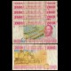 GABON / ETATS DE L'AFRIQUE CENTRALE / BEAC - SET / LOT de 5 Billets de 2000 Francs - Barrage hydroélectrique - A - 2002