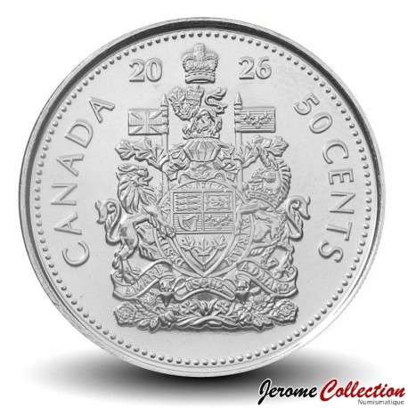 CANADA - PIECE de 50 Cents - Armoiries du Canada - Charles III - 2026 – Km3339 – JeromeCollection