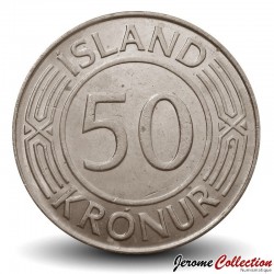 ISLANDE - PIECE de 50 Kornur - Parlement islansais - 1975