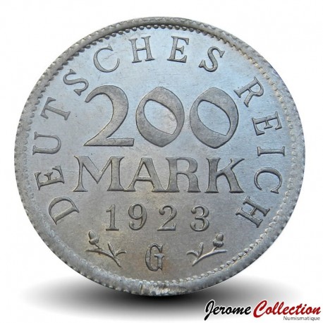 ALLEMAGNE - PIECE de 200 Mark - Aigle - G - 1923 – Km35 – JeromeCollection