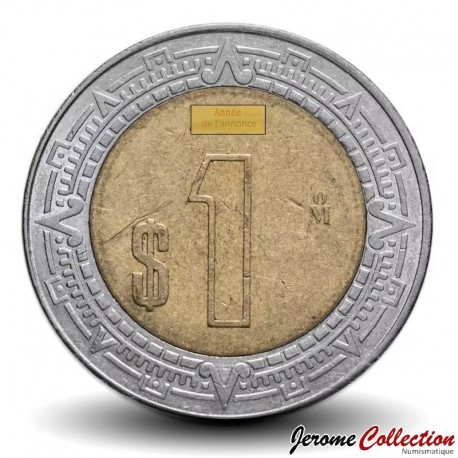 MEXIQUE - PIECE de 1 Peso - Bimétal - 2003 – Km603 – JeromeCollection