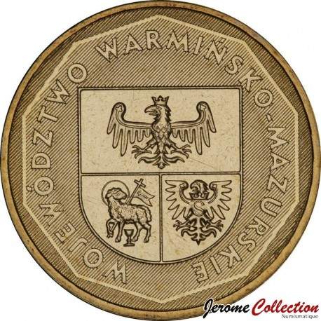 POLOGNE - PIECE de 2 ZLOTE - Voïvodie de Warminsko-Mazurskie - 2005