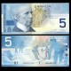 CANADA - Billet de 5 Dollars - Sir Wilfrid Laurier - 2001 / 2002 – P101a – JeromeCollection