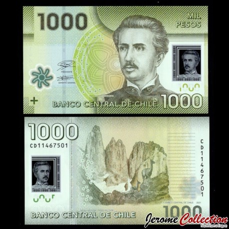 CHILI - Billet de 1000 Pesos - Ignacio Carrera Pinto - 2021 – P161k – JeromeCollection