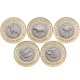 KAZAKHSTAN - SET / LOT de 5 PIECES de 100 Tenge - Monde animal du Kazakhstan - BIMETAL - 2025 – Km – JeromeCollection