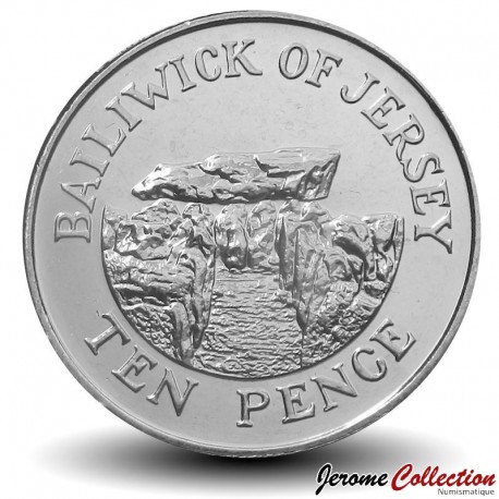 JERSEY - PIECE de 10 Pence - La Pouquelaye de Faldouet - 2016 – Km250 – JeromeCollection