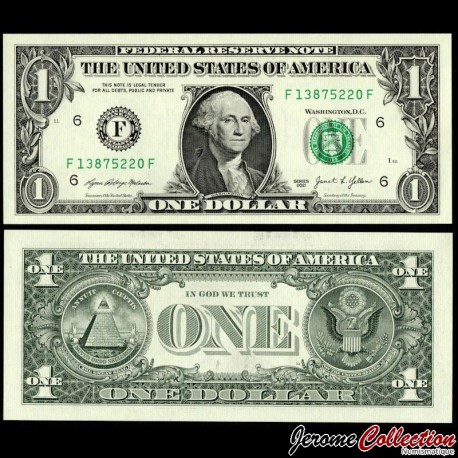 ETATS UNIS / USA - Billet de 1 Dollar - George Washington - F(6) Atlanta - 2021 – P549f – JeromeCollection
