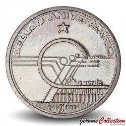 CAP-VERT - PIECE de 10 Escudos - 10ème Anniversaire de l'indépendance - 1985 – Km24 – JeromeCollection