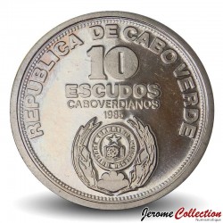 CAP-VERT - PIECE de 10 Escudos - 10ème Anniversaire de l'indépendance - 1985