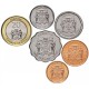 JAMAIQUE - SET / LOT de 6 PIECES - 10 25 Cents 1 5 10 20 Dollars - 1995 / 2022 – Km146.2 163 164 167 182 190 –