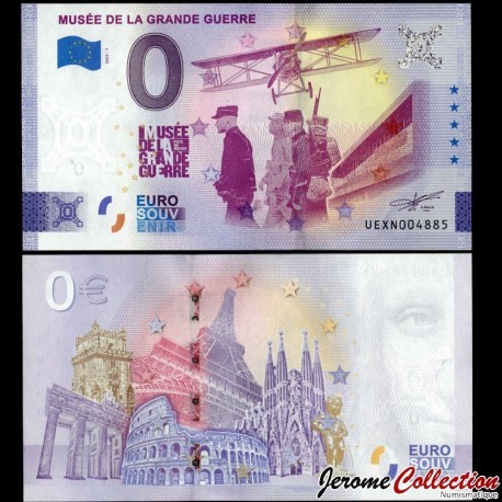 BILLET TOURISTIQUE - ZERO 0 EURO - FRANCE - MUSEE DE LA GRANDE GUERRE - UEXN 2022-1 – N341578 – JeromeCollection