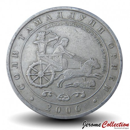 TADJIKISTAN - PIECE de 1 Somoni - Char de guerre antique - 2006 – Km12 – JeromeCollection