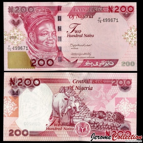 NIGERIA - Billet de 200 Naira - Ahmadu Bello - (Signatures: Sikiru Adedeji / Olayemi Solaja) - 2026 – P47g –