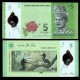 MALAISIE - Billet de 5 Ringgit - Calao rhinocéros - Polymer - 2025 – P52d – JeromeCollection