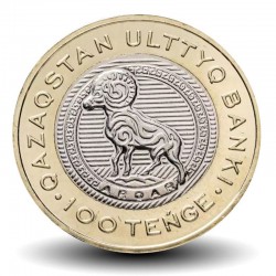KAZAKHSTAN - PIECE de 100 Tenge - Monde animal du Kazakhstan - Mouflon argali - 2025 – Km – JeromeCollection