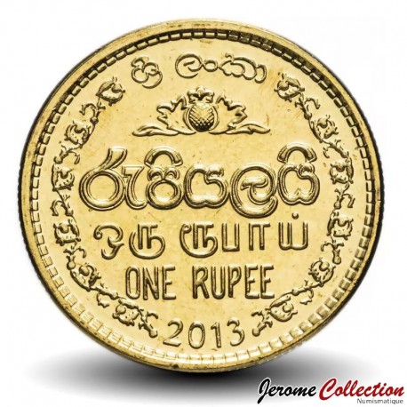 SRI LANKA - PIECE de 50 Cents - Armoiries du Sri Lanka - 2013 – Km136.3 – JeromeCollection