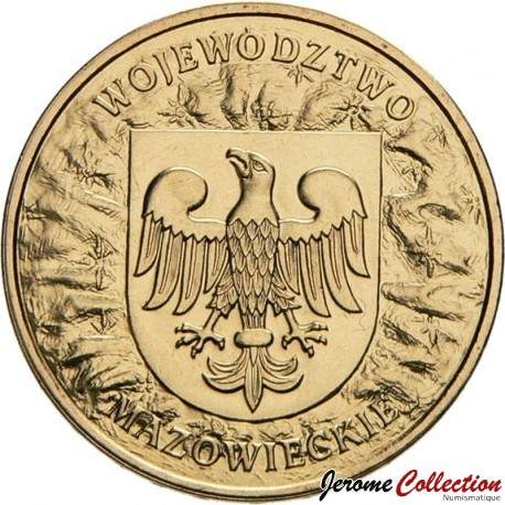POLOGNE - PIECE de 2 ZLOTE - Voïvodie de Mazovie - 2004