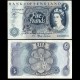 ROYAUME UNI - Billet de 5 Pounds - Portrait de la reine Élisabeth II - 1966 – P375b – JeromeCollection
