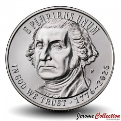 ETATS UNIS / USA - PIECE de 25 Cents - 250 ans de liberté américaine - Guerre d'indépendance américaine - P - 2026
