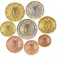 IRLANDE - SET / LOT de 8 PIECES de 1 2 5 10 20 50 Centimes - 1 2 Euros - 2003 – Km32 33 34 35 36 37 38 39 –