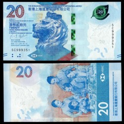 HONG KONG - HSBC - Billet de 20 Dollars - 1.1.2023 – P218c – JeromeCollection