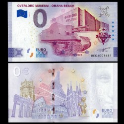 BILLET TOURISTIQUE - ZERO 0 EURO - FRANCE - Overlord Museum - Omaha beach - 80th VE-Day Anniversary 1945-2025 - UEKJ -