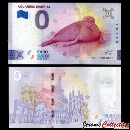 BILLET TOURISTIQUE - ZERO 0 EURO - FRANCE - AQUARIUM BIARRITZ - UEEU - 2024-11 – N419521 – JeromeCollection