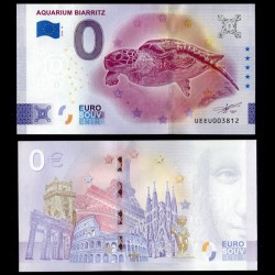 BILLET TOURISTIQUE - ZERO 0 EURO - FRANCE - AQUARIUM BIARRITZ - UEEU - 2024-10 – N419520 – JeromeCollection