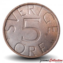 SUEDE - PIECE de 5 Ore - Carl XVI Gustaf - 1982 – Km849a – JeromeCollection