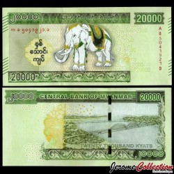 MYANMAR (ex-Birmanie) - Billet de 20000 Kyats - Éléphant blanc royal - 2023
