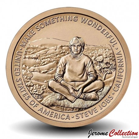 ETATS UNIS / USA - PIECE de 1 Dollar - Industrie et l’innovation - Californie - Steve Jobs - P - 2026 – N553988 –