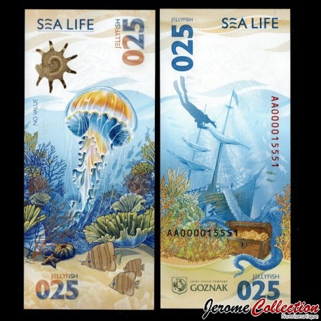 RUSSIE - Billet TEST - SEA LIFE - GOZNAK - 2025 – N570107 – JeromeCollection