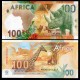 RUSSIE - Billet TEST - AFRICA - GOZNAK - Rhinocéros - 2025 – Goznak_Rhino – JeromeCollection