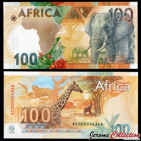 RUSSIE - Billet TEST - AFRICA - GOZNAK - Eléphant d'Afrique - 2025 – Goznak_Ele – JeromeCollection