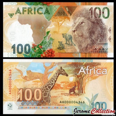 RUSSIE - Billet TEST - AFRICA - GOZNAK - Lion - 2025 – Goznak_Lion – JeromeCollection