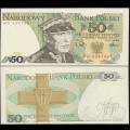 POLOGNE - Billet de 50 Złotych - Karol Świerczewski - 01.12.1988