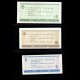 CHINE - Ville de Shashi - Set / Lot de 3 Tickets de rationnement / Liangpiao - 5, 10 et 15 Gongjin - 1989 – Shashi