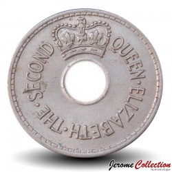 FIDJI - PIECE de 1 Penny - Elizabeth II - 1965