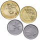 MALAISIE - SET / LOT de PIECE de 5 10 20 50 Sen - Hibiscus - 2025 – Km201 202 203 204 – JeromeCollection