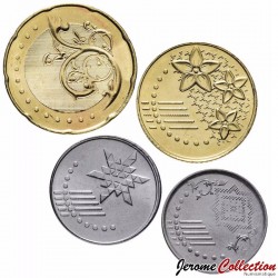 MALAISIE - SET / LOT de PIECE de 5 10 20 50 Sen - Hibiscus - 2025